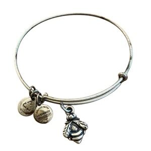 Alex and Ani Silver Bangle with Bumble Bee Charms